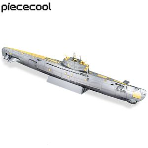 Puzzle 3D Piececool Puzzle in metallo 3D Kit di costruzione di modelli sottomarini fai-da-te per regali per adolescenti Rompicapo 230627