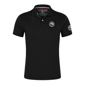 Polo Masculino 2023 Glock Revólver EUA Verão Casual Alta Qualidade Camisa Polo Masculina Manga Curta Colarinho Virado para Baixo Ajuste Slim Fit Sete Cores Top 230627