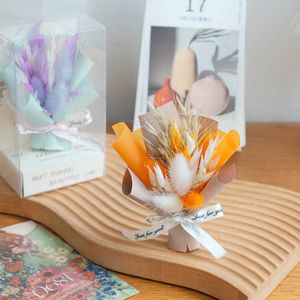 Fiori secchi Mini Bouquet Scatole regalo Matrimonio San Valentino Borse fatte a mano Decorazioni Decorazioni per la casa delle bambole Ornamenti
