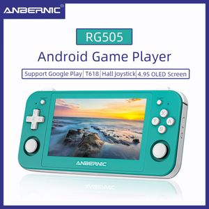 RG505 Nuova console di gioco portatile Sistema Android 12 Unisoc Tiger T618 OLED da 4,95 pollici con Hall Joyctick OTA Up