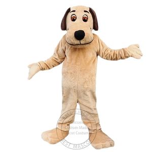 Костюм талисмана собаки для взрослых, маскарадный костюм на тему мультфильма, одежда для дня рождения, рекламная одежда