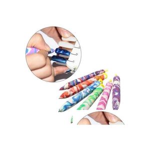 Doting Tools Nail Art Magnet Pen For Diy Magic 3D Magnetic Cats Eyes Målning Polish Tool XB1 Drop Delivery Health Beauty Salon Dhnrd