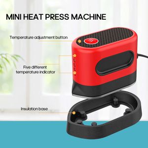 Embossing DIY Heat Press Machine Small Mini Iron Shirt Printing Embossing Machine Portable Embosser for T Shirts Clothes Shoes Bags Crafts