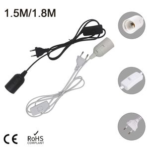 1.8m 3M 5M OEM Power Cord Cables E27 Lamp Base Holder With Switch Wire For Pendant Led Bulbs Fixture Hanglamp Suspension Socke