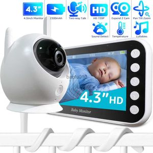 Baby Monitor med lång batteritid 4,3 tums skärmvideo Baby Monitor med kamera och ljud 1000ft lång ringning Auto Night Vision L230619