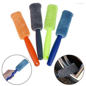 Car Sponge 1 PCS Upgraded Wheels & Rim Brush For Motorcycle Bike Tires Engine Washing Tool Detailing Cleaner Wash Beauty Microfiber