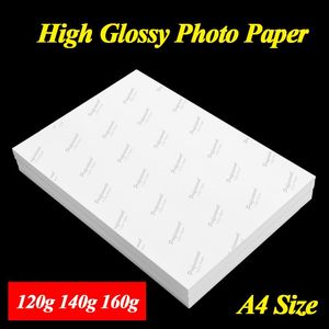 Carta A4 High Glossy Photo Paper Studio Imaging Carta fotografica per la stampante a getto d'inchiostro Dropshopping 120G 140G 160G 50 100 Foglio