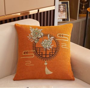 Fronha decorativa de porcelana chinoiserie curta mais capas de almofada para casa sofá cadeira mochila decorativa