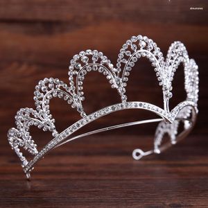 Hair Clips 2023 Fashion Cubic Zirconia Crown Hairband Tiara Wedding Accessory For Women Party Pageant Lovely Jewelry High Quality