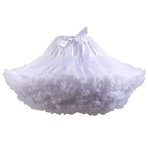 Saias 4 Cores Anágua Feminina Lolita Cosplay Anágua A-Line Puffy Tutu Saia Balé em Camadas Anáguas Big Bowknot Underskirt 230628