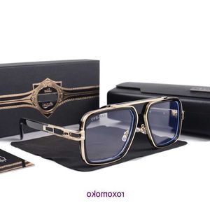 2023 Men Vintage Pilot Sunglasses square Women's Sun glasses Fashion Designer Shades Luxury Golden Frame UV400 Gradient LXN EVO DITA 89C5