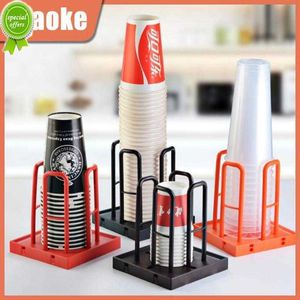 Novo design simples rack de armazenamento de copo de papel durável para salas de buffet casa cozinha barra escritório descartável novo