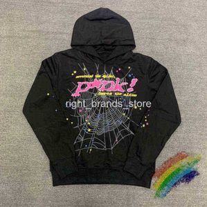 Puff Print Sp5der Young Thug 555555 Angel Hoodie Masculino Feminino Tecido Pesado de Alta Qualidade Moletom Teia de Aranha Design de fluxo de maré 336ess