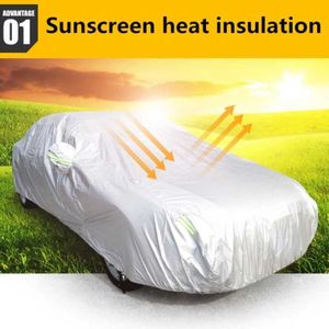 Covers Car Outdoor Full Exterior Snow Sunshade Dustproof Protection Cover Universal for Hatchback Sedan SUVHKD230628