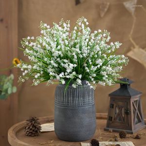 Decorative Flowers Artificial Floristics DIY Candy Box Scrapbooking Christmas Decorations For Home Wedding Party Bouquet Plastic Bluebell