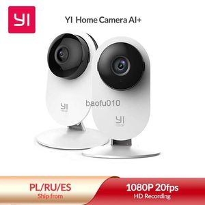 YI 2/4 PACK SMART HOME Camera 1080p Full HD Indoor Baby Monitor Pet AI Human IP Security Cam Bezprzewodowy wykrywanie ruchu L230619