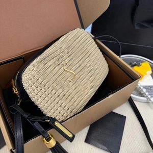 Top Designer Raffias Palestra Pochette Luxurys Paglia Mini Borse a tracolla a tracolla Borse in tessuto Borse a tracolla Borse Moda Uomo Catena Tote Borsa a tracolla da spiaggia