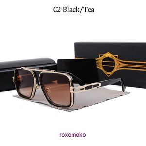 2023 Vintage Sonnenbrille quadratische Damen Sonnenbrille Mode Designer Shades Luxus Goldener Rahmen UV400 Farbverlauf LXN EVO DITA 95882 211Z M4LM