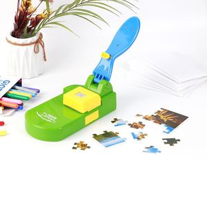 Punch New Creative Jigsaw Puzzle Making Machine Embossing Flower Punch Children's Educational Toys DIY Handmade Materials