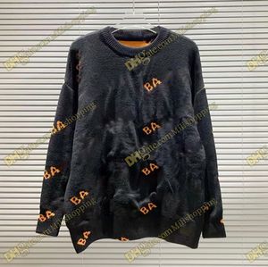 Mens designer ba tröja jumper tröja designer tröja kvinnor tröja män tröja män runda hals lösa bokstäver jumper cardigan för män plus storlek