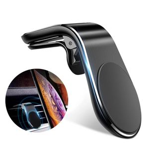 GTWIN 360 magnetisk telefonhållare i bilen för iPhone 12 Metal Air Vent Mount Stand för Xiaomi Mi 11 Magnet GPS Telefonhållare