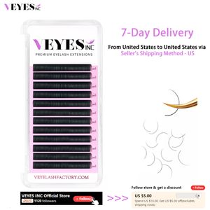 False Eyelashes Veyes Inc Individual Eyelash Extensions Faux Mink Matte Lashes 820mm Veyelash Professionals Classic Natural Lash Bulk Wholesale 230627