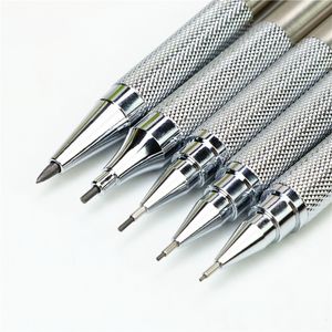 Bleistifte 5PCSSet Professioneller Metall-Druckbleistift Kunstzeichnung Design HB 2B Schwarzer Stift Kupfer- und Edelstahlmaterialien 230627