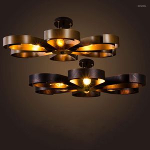 Pendant Lamps American Retro Home Ceiling Light Restaurant Kitchen Bar Clothing Store Chandelier Creative Personalized Decoration Droplight