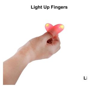 Andere Event Party Supplies Lightup Magic Thumbs LED Flash Fingerspitzen Lichter Helle Nahaufnahme Bühne Zaubertricks Requisiten Drop Delive Dhw7L