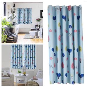 Curtain 1 Panel/39"x79" Window Curtains Eyelet For Bedroom Bathroom Living Room Blue Love Heart