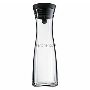 Garrafa de água garrafa de vidro borosilicato alta de 1,8L com tampa basculante e fechamento jarro L230620