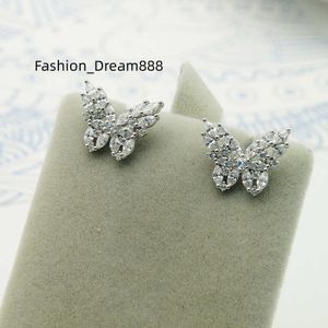 silver butterfly fashion latest trends designed fine jewelry stud earrings cute big new butterfly earrings