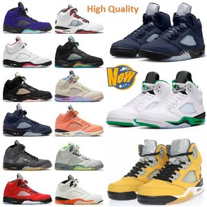 Basketball Shoes 5 High Lucky Green Reverse Georgetown 5S Tokyo 23 With Box Mens Big Size 13 Jumpman Designer Sneakers Men Fashion Trainers