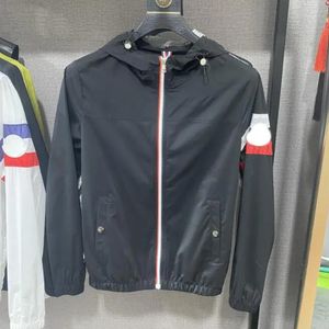 2023 Erkek Moda Tasarımcı Ceketler Hip Hop Street Womens Moda Lüks Fermuar Uzun Kollu Slim Fit Kapüşonlu Kat Spor Çift İnce Hoodie Dış Giyim Paltoları