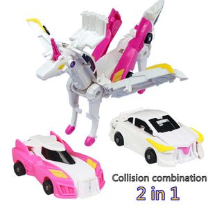 Diecast Model Car Hello Carbot Unicorn Mirinae Prime Unity Series Transformation Transformation Figur Robot Fordon Unicorn Car Transformer 230627