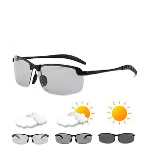 Color changing Women's anti ultraviolet intelligent automatic color changing men's polarized day and night driving mirror 3043