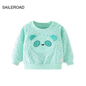 T-Shirts SAILEROAD Frühling Jungen 2 7 Jahre Kleidung Baumwolle Oberbekleidung Cartoon Panda Baby Tops Mädchen Kinder Kleinkind Hoodie Sweatshirts 230627