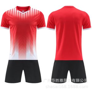 Novo conjunto de roupa de futebol de secagem rápida respirável para adultos e crianças roupa de treinamento de futebol para corrida para estudantes equipe de competição uni