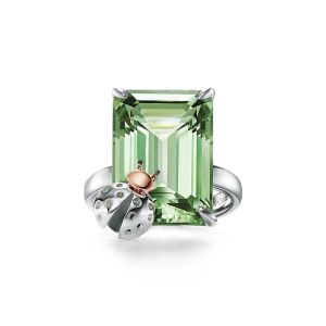 Ringar Band Square borr Diamond Luxury Designer Jewelry Love Lovers Ring Present Föreslå kvinnor Mens Par Wedding Party Thanksgiving Valentine Gold Rings Green