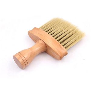 Pennelli per il trucco Beauty Neck Face Duster Brush Salon Pulizia dei capelli Taglio di legno Sweep Cut Parrucchiere Cleaner Spazzola per capelli Pettine Tools Drop Del Dhvpd