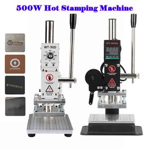 Prägla 500W Hot Foil Stamping Machine Bronzing Paper Holder Bracket Manual Prägling Printer med positioneringsreglage för PVC -läder