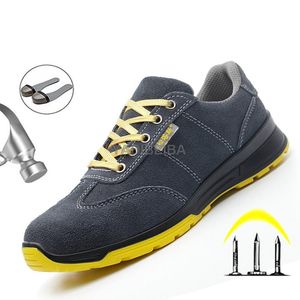 Boots Nonslip Safety Shoes Men's Working Boots for Men Steel Toe Cap Safety Boots Antistab Work Shoes Male Protective Work Sneakers