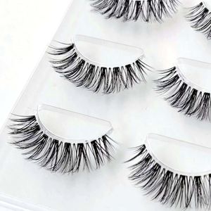 False Eyelashes Wholesale Mink 3pairs lashes invisible band 3d mink reusable natural false eyelashes Makeup in Bulk 230627