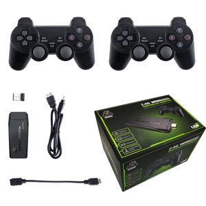 4K HD Video Game Console TV Stick 32G 64G 10000 spel för PS1/FC/GBA Wireless Controller Retro Mini Handheld Gameplayer