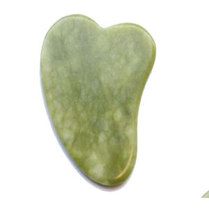 Massagem Pedras Rochas Gua Sha Ferramenta Facial Natural Jade Stone Guasha Board Para Spa Acupuntura Terapia Trigger Point Tratamento Scra Dhiac