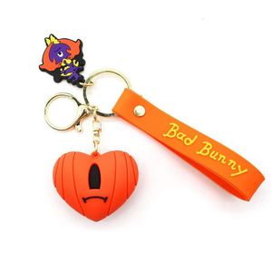 Finger Toys Toy Cartoon Doll Keychain Figures Dolls Keychains Pendant Key Ring Söt Bad Rabbit Love Bag hängsmycken Tre-nsional Drop Dhhvn