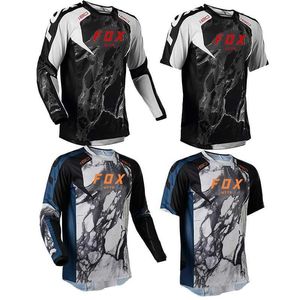 Mens T-shirts 2024 Mens Downhill Jerseys Mountain Bike Mtb Shirts Offroad Dh Motorcycle Jersey Motocross Sportwear Clothing Http Fox