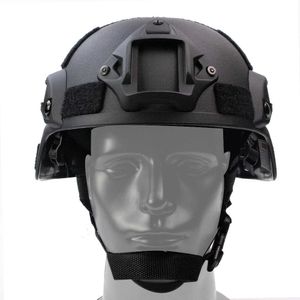 戦術ヘルメットヘルメットMICH 2000 3MM ABSプラスチック調整可能なACH戦術ヘルメット耳の保護フロントNVGマウントとサイドRAILHKD230628