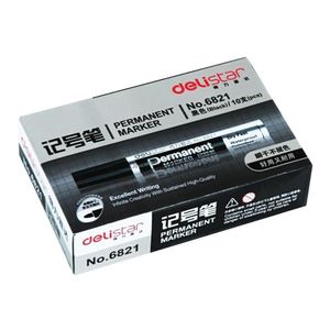 マーカー10 PCS Deli Oilyマーカーペン6821蛍光マーカーオフィスと学用品マークCDペンロジスティクスペイントペン静止