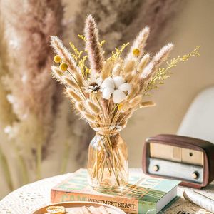 Getrocknete Blumen Pampa Gras Hase Baumwolle Weihnachten Wohnzimmer Dekoration Zubehör Natürliche Hochzeit Ehe Dekor